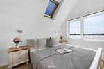 Schlafzimmer - Ferienwohnung Durchblick Olpenitz - Top-Hundeurlaub