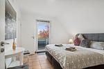 Schlafzimmer - Ferienwohnung "Strandliebe" Lutterbek bei Laboe - Top-Hundeurlaub
