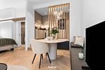 Wohnzimmer - Nordwind Suite Westerland auf Sylt - Top-Hundeurlaub
