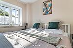 Schlafzimmer - Ferienwohnung Deck 3 Büsum - Top-Hundeurlaub