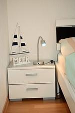 Schlafzimmer - Ferienwohnung Sanfte Brise II Dagebüll - Top-Hundeurlaub