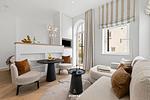 Wohnzimmer - Nordlicht Suite Westerland auf Sylt - Top-Hundeurlaub