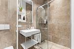 Badezimmer - Nordlicht Suite Westerland auf Sylt - Top-Hundeurlaub