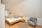 Schlafzimmer - Doppelhaushälfte Deicheck - Top-Hundeurlaub