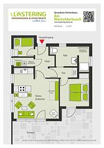 Grundriss - Wacholderbusch - Lastering Ferienhäuser & Apartments - Top-Hundeurlaub