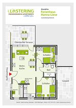 Grundriss - Hanna-Liese - Lastering Ferienhäuser & Apartments - Top-Hundeurlaub