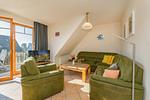 Wohnzimmer - Ferienwohnung Fisch - Top-Hundeurlaub