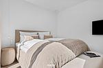Schlafzimmer - Horizont Suite Westerland auf Sylt - Top-Hundeurlaub