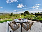 Terrasse - Ferienhaus D Schilfhütte Neukamp - Top-Hundeurlaub