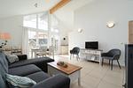 Wohnzimmer - Ferienhaus Heimathafen - Top-Hundeurlaub