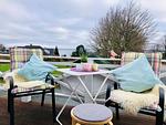 Balkon mit Sitzmöglichkeiten, im Frühjahr - Nordlicht - Top-Hundeurlaub