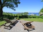 Garten mit Meerblick und FassSauna - Strandhaus am Mühlendamm - Top-Hundeurlaub