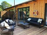 Große Dachterrasse mit Blick auf die Flensburger Förde - Westscheune am Mühlendamm - Top-Hundeurlaub