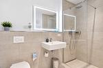 Badezimmer - Ferienwohnung Austernfischer 39 im Wreecher Idyll Rügen - Top-Hundeurlaub