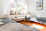 Zweites Schlafzimmer mit zwei Einzelbetten, eins davon ausziehbar - Ankerplatz No. 8 - Top-Hundeurlaub