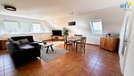 Wohnzimmer - Ferienwohnung Boddenblick - Top-Hundeurlaub