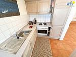 Küche / Küchenzeile - Ferienwohnung Boddenblick - Top-Hundeurlaub