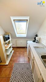 Küche / Küchenzeile - Ferienwohnung Boddenblick - Top-Hundeurlaub
