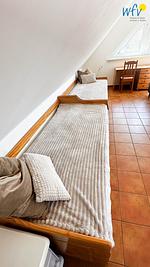 Wohnzimmer - Ferienwohnung Boddenblick - Top-Hundeurlaub