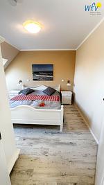 Schlafzimmer - Ferienwohnung Boddenblick - Top-Hundeurlaub