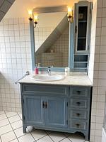 Badezimmer - Ferienhaus Dat groote Diekhuus Rodenäs - Top-Hundeurlaub