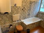 Badezimmer mit Wanne und Toilette - FeWo Therese Schloss Weitersroda - Top-Hundeurlaub