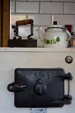 Dekoratives Detail mit Ofen im Hus Lönnbacka in Blekinge - Hus Lönnbacka - Top-Hundeurlaub