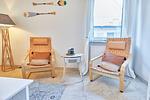Wohnzimmer - Ferienwohnung Meerweh - Top-Hundeurlaub