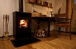 Ofen in Schlafzimmer 2 - FeWo Prinz Eugen & Salome Schloss Weitersroda - Top-Hundeurlaub