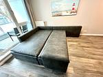 Schlafsofa im Wohnzimmer - Wohnung Nr. 203 ZingstOase - Top-Hundeurlaub