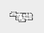 Grundriss - Ferienwohnung mit Meerblick und 1 Schlafzimmer (SV/709) - Top-Hundeurlaub