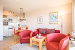 Nordseeblick, Whg. 43 Wohnzimmer - Ferienwohnung Nordseeblick, Whg. 43 - Top-Hundeurlaub