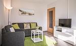 Haus Strandbrise, Whg. 2, Wohnzimmer - Ferienwohnung Haus Strandbrise, Whg. 2 - Top-Hundeurlaub