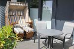 Appartementhaus Meeresbucht Whg. 4, Terrasse - Ferienwohnung Appartementhaus Meeresbucht Whg. 4 - Top-Hundeurlaub