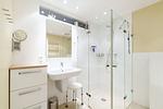 Appartementhaus Meeresbucht Whg. 2, modernes Badezimmer - Ferienwohnung Appartementhaus Meeresbucht Whg. 2 - Top-Hundeurlaub
