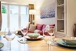 Appartementhaus Meeresbucht Whg. 2, Blick ins Wohnzimmer - Ferienwohnung Appartementhaus Meeresbucht Whg. 2 - Top-Hundeurlaub