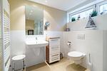 Appartementhaus Meeresbucht Whg. 1, modernes Badezimmer - Ferienwohnung Appartementhaus Meeresbucht Whg. 1 - Top-Hundeurlaub