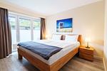 Appartementhaus Meeresbucht Whg. 1, Schlafzimmer - Ferienwohnung Appartementhaus Meeresbucht Whg. 1 - Top-Hundeurlaub