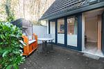 Appartementhaus Meeresbucht Whg. 1, Terrasse 1 mit Strandkorb - Ferienwohnung Appartementhaus Meeresbucht Whg. 1 - Top-Hundeurlaub