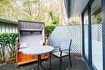 Appartementhaus Meeresbucht Whg. 1, Strandkorb - Ferienwohnung Appartementhaus Meeresbucht Whg. 1 - Top-Hundeurlaub