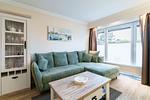 Appartementhaus Meeresbucht Whg. 1, Wohnzimmer - Ferienwohnung Appartementhaus Meeresbucht Whg. 1 - Top-Hundeurlaub
