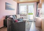 Haus Strandbrise, Whg. 3, Wohnzimmer - Ferienwohnung Haus Strandbrise, Whg. 3 - Top-Hundeurlaub