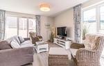 Bahnhofstraße 9, Sandbank 7, Wohnzimmer - Ferienwohnung Bahnhofstraße 9, Sandbank 7 - Top-Hundeurlaub