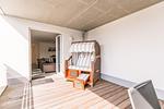 Bahnhofstraße 9, Büsumer Perlenherz, Strandkorb - Ferienwohnung Perlenherz Büsum – zentral, modern & mit Balkon - Top-Hundeurlaub