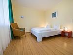 Schlafzimmer - Ferienwohnung mit 1 Schlafzimmer und Balkon (D133) - Top-Hundeurlaub
