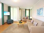 Wohnzimmer - Ferienwohnung mit 1 Schlafzimmer und Balkon (D133) - Top-Hundeurlaub