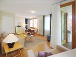 Wohnzimmer - Ferienwohnung mit 1 Schlafzimmer und Balkon (D133) - Top-Hundeurlaub
