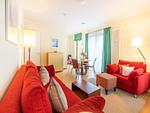 Wohnzimmer - Ferienwohnung mit 1 Schlafzimmer und Balkon (D121) - Top-Hundeurlaub