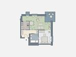 Grundriss - Ferienwohnung mit 1 Schlafzimmer und Balkon (D121) - Top-Hundeurlaub