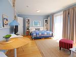 Schlafzimmer - 1-Raum-Ferienwohnung mit Balkon (D123) - Top-Hundeurlaub